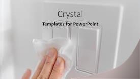  Presentation with disinfect - Beautiful PPT layouts featuring coronavirus-cleaning-and-disinfection-recommentation backdrop and a light gray colored foreground