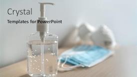  Presentation with hygiene - Audience pleasing slide deck consisting of coronavirus-corona-virus-prevention-travel backdrop and a light gray colored foreground