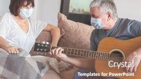  Presentation with cold play - Amazing slides having coronavirus-covid-19-couple-old backdrop and a coral colored foreground