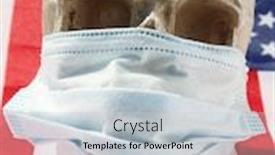  Presentation with human face - Slide deck with coronavirus-covid-19-human-skull background and a light gray colored foreground