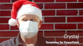  Presentation with danger - Slide deck consisting of coronavirus-danger-a-man-wears background and a tawny brown colored foreground