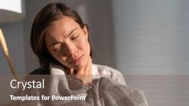  Presentation with virus disease - Beautiful slides featuring coronavirus-disease-covid-19-symptoms backdrop and a violet colored foreground