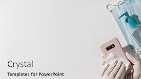  Presentation with coronavirus prevention medical - Audience pleasing PPT theme consisting of coronavirus-global-epidemic-woman backdrop and a white colored foreground