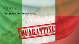  Presentation with covid - Cool new PPT layouts with coronavirus-global-fight-italy-quarantine backdrop and a seafoam green colored foreground