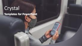  Presentation with tracing - Slide deck featuring coronavirus-lifestyle-bus-passenger-using background and a dark gray colored foreground