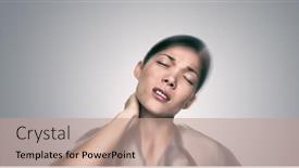  Presentation with medical virus - Beautiful slide deck featuring coronavirus-medical-professional-tired-feeling backdrop and a coral colored foreground