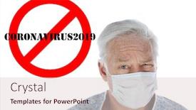  Presentation with influenza - Beautiful PPT theme featuring coronavirus-outbreak-covid-19 backdrop and a lemonade colored foreground