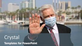  Presentation with cases - Cool new slide deck with coronavirus-outbreak-covid-19 backdrop and a ocean colored foreground