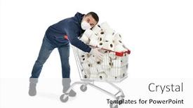  Presentation with coronavirus - Colorful presentation enhanced with coronavirus-outbreak-has-prompted-people backdrop and a white colored foreground