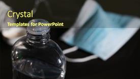  Presentation with coronavirus prevention medical - Audience pleasing PPT layouts consisting of coronavirus-prevention-medical-surgical-masks backdrop and a wine colored foreground