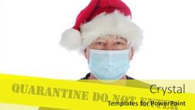  Presentation with caution tape yellow - Presentation theme with coronavirus-quarantine-do-not-enter background and a yellow colored foreground