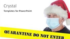  Presentation with caution tape yellow - Cool new PPT layouts with coronavirus-quarantine-do-not-enter backdrop and a white colored foreground