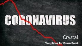  Presentation with black bear - Amazing slide deck having coronavirus-stock-market-crashing-corona backdrop and a dark gray colored foreground