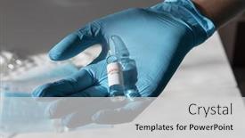  Presentation with covid vaccine - Audience pleasing PPT theme consisting of coronavirus-vaccine-concept-covid-19 backdrop and a light gray colored foreground