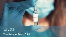  Presentation with covid vaccine - Amazing PPT layouts having coronavirus-vaccine-concept-covid-19 backdrop and a ocean colored foreground