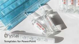  Presentation with covid vaccine - Audience pleasing theme consisting of coronavirus-vaccine-concept-covid-19 backdrop and a white colored foreground