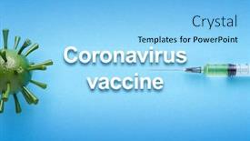  Presentation with covid vaccine - PPT layouts with coronavirus-vaccine-covid-19-drugs background and a light blue colored foreground