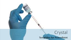  Presentation with covid vaccine - PPT theme enhanced with coronavirus-vaccine-covid-19 background and a light blue colored foreground