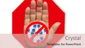  Presentation with coronavirus - Audience pleasing PPT layouts consisting of coronavirus19-coronavirus-stop-sign-red backdrop and a lemonade colored foreground