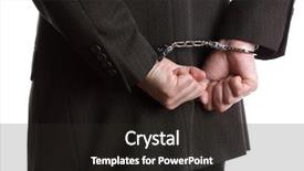 Presentation with corporal - Amazing presentation theme having corporal punishment - concept for corporate crime businessman backdrop and a dark gray colored foreground