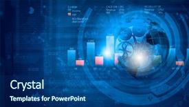  Presentation with business abstract - Slide set featuring corporate background layout - abstract image with business background and a  colored foreground