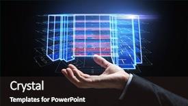  Presentation with architecture construction - Colorful presentation theme enhanced with corporate background layout - architecture technology and construction concept backdrop and a dark gray colored foreground