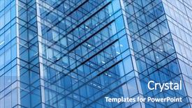  Presentation with commercial - Colorful theme enhanced with corporate building backdrop and a teal colored foreground