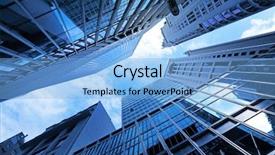  Presentation with corporate - Cool new slide deck with corporate building backdrop and a light blue colored foreground