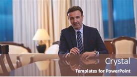  Presentation with corporate - Cool new theme with corporate-businessman-at-luxury-office backdrop and a violet colored foreground