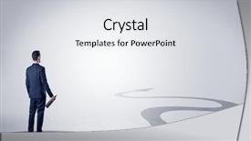  Presentation with clean lines - Audience pleasing presentation consisting of corporate clean lines - man with object in his backdrop and a  colored foreground