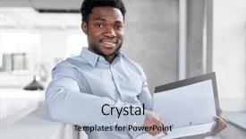  Presentation with african people - Audience pleasing slides consisting of corporate concept - smiling african backdrop and a  colored foreground