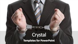  Presentation with crime - Amazing presentation having corporate crime concept businessman wearing backdrop and a dark gray colored foreground