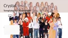  Presentation with groups - Presentation theme with corporate culture isolated groups background and a soft green colored foreground