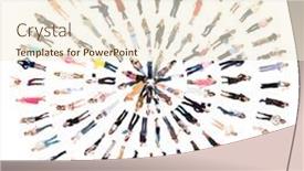  Presentation with culture - Cool new theme with corporate culture isolated over white backdrop and a cream colored foreground