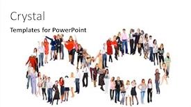  Presentation with culture - Presentation theme consisting of corporate culture people team background and a white colored foreground