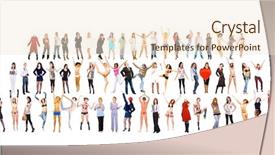  Presentation with teams - Slide set consisting of corporate culture teams over white background and a lemonade colored foreground