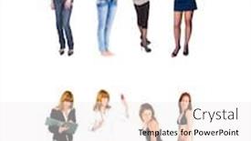  Presentation with teams - Colorful PPT theme enhanced with corporate culture teams over white backdrop and a white colored foreground