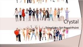  Presentation with teams - Beautiful slide deck featuring corporate culture teams over white backdrop and a lemonade colored foreground