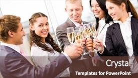  Presentation with image retrieval - Cool new PPT theme with close up of red hot poker plant in garden in st martin caribbean backdrop and a tawny brown colored foreground