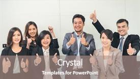  Presentation with give - Amazing theme having corporate excellence - cheerful business people give you backdrop and a  colored foreground