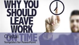  Presentation with work family - Colorful slide deck enhanced with corporate family day - business man pointing the text backdrop and a seafoam green colored foreground