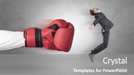  Presentation with corporate - Audience pleasing PPT theme consisting of corporate giants - businessman gets a hit backdrop and a gray colored foreground