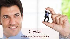  Presentation with corporate governance - Amazing presentation theme having corporate governance - little businessman getting crushed backdrop and a lemonade colored foreground