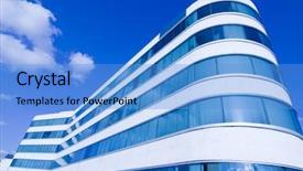  Presentation with corporate governance - Slides consisting of corporate governance - office building from below background and a teal colored foreground