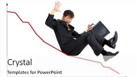  Presentation with creative production - Presentation theme with corporate job lost - creative photo of troubled businessman background and a white colored foreground