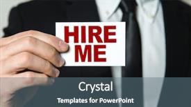  Presentation with job - Theme featuring corporate job lost - hire me background and a ocean colored foreground