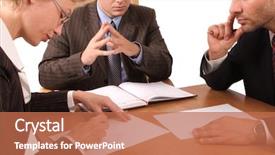  Presentation with contract - Amazing presentation design having corporate law - business meeting - 2 men backdrop and a coral colored foreground