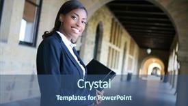  Presentation with african american college students - Slides featuring corporate law - pretty african american woman background and a ocean colored foreground