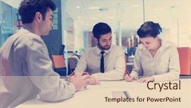  Presentation with life insurance - Theme enhanced with corporate law - signing contract on partners back background and a lemonade colored foreground