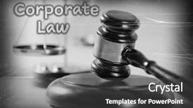  Presentation with corporate - Slides featuring corporate law concept background and a dark gray colored foreground